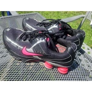 Nike Shox M2 Womens 7.5 Black Hot Pink‎ Silver 2009 370838-061